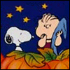 snoopy  linus pumpkin path