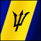 3D Barbados Flag