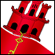 3D Gibraltar Flag