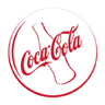 Coke Logo in White