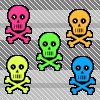 skulls background pattern 0830