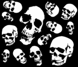 skulls background pattern 1234