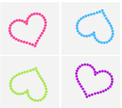 Heart pattern 029