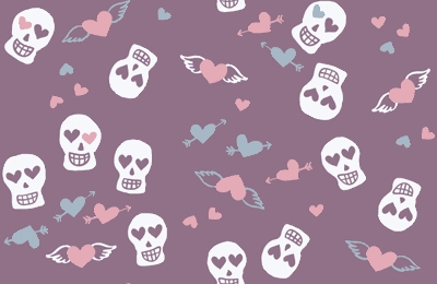 skulls background pattern 0284