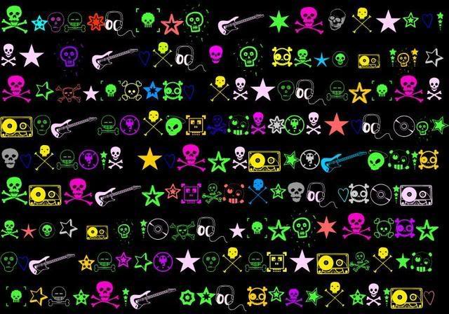 skulls background pattern 0558