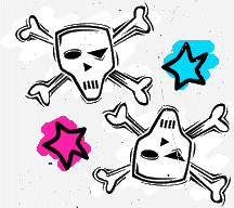 skulls background pattern 0821