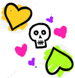Skulls background pattern 1036