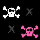 Skulls background pattern 1231
