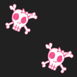 Skulls background pattern 1235