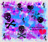 Skulls background pattern 1237