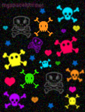 Skulls background pattern 1244