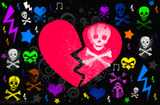 Skulls background pattern 1245