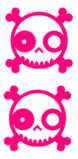 Skulls background pattern 1246