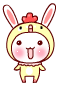 rabbit 3 smiley 067