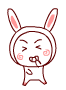 rabbit 3 smiley 076